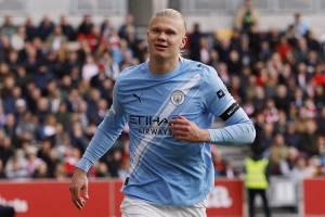 曼城联赛射手榜:哈兰德13球其他人最多1球 对手后卫乌龙双响第二