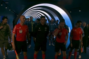 推动宠物领养！西班牙人球员赛前带着11只狗狗入场