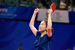 将战王曼昱！钱天一4-0关卓琳，晋级全运会乒乓球女单16强