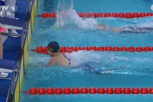 精彩！河北队最后一棒反超浙江，夺女子4X200米自由泳接力金牌