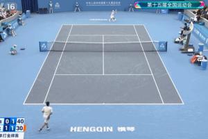 有些急躁！商竣程回球没过网，气到将球拍摔在地上