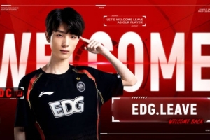 EDG发布Leave回归视频：旧地重逢 故剑新程；Leave选手欢迎回家！