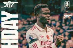 阿森纳晒海报预热客战维拉：萨卡担纲主角