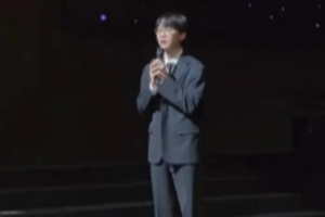 Doran唱祝福歌曲前的发言：我唱歌并不算好，只是会用心去唱的