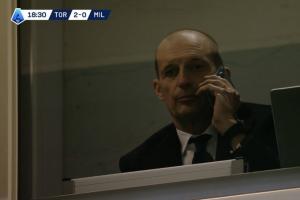 阿莱格里本赛季已经4次因停赛坐上看台，但米兰4场全胜狂进11球