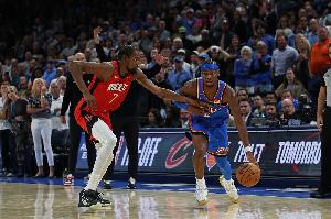 赛季至今净效率前5球队：雷霆+15.9断档 火箭+10.8第2 绿军第5