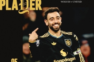 2射1传闪耀全场！官方：B费当选曼联4-1狼队的队内最佳