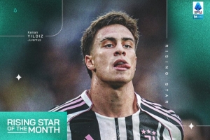 官方：伊尔迪兹获意甲11月新星奖，出战3场打进2球