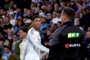 F开头贝林厄姆赛后情绪失控，指着四官大骂