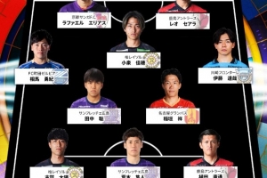 J1联赛最佳阵容：9日本球员+2外援前锋，荒木隼人、相马勇纪在列