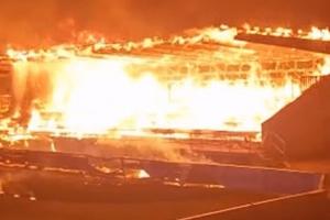 3名不满15岁的少年涉嫌纵火，烧毁芬超降级球队主场看台