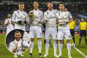 顶级绿叶！本泽马在3位金球得主身边踢球，最终自己成为金球先生