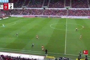 新未来城扳平比分，但越位半个肩膀无效