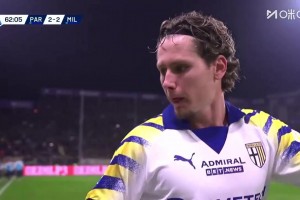 米兰2-2遭扳平！普拉托门前头球破门！迈尼昂判断失误！