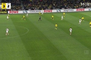 神锋！翁达夫停球转身扫射上演帽子戏法！斯图加特3-3追平多特