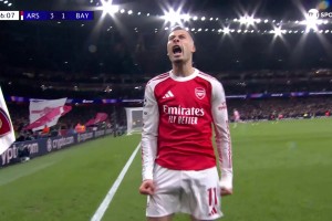 【集锦】欧冠-诺伊尔超巨失误马丁内利破门 阿森纳3-1力克拜仁