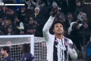 尤文67分钟打破僵局！麦肯尼禁区内转身小角度抽射破门！