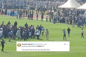 印度球迷：你能找到梅西在哪儿吗？这是花1万块看到的景象