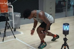 天赋炸裂！甲亢哥3/4球场冲刺打破NBA试训记录！KD也为之惊叹！