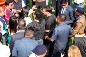 乱糟糟！印度官员们为接近梅西而爆发争吵