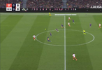 巴萨3比1逆转马竞，拉菲尼亚奥尔莫破门